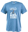 Wired2Fish Stacked Logo Heathered Tee