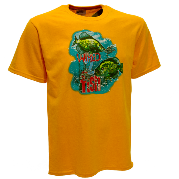 Wired2fish Crappie T-Shirt - Gold