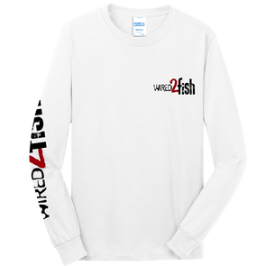 Wired2Fish Long Sleeve Logo T-Shirt - White