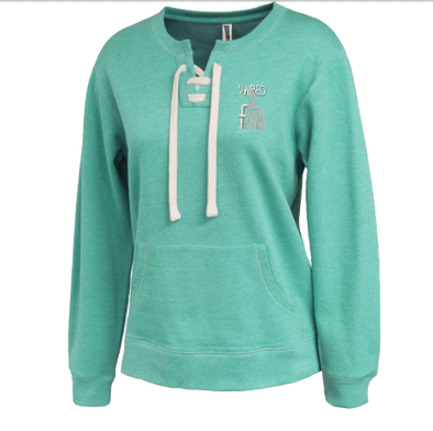 Ladies Lightweight Lace Up Sweatshirt